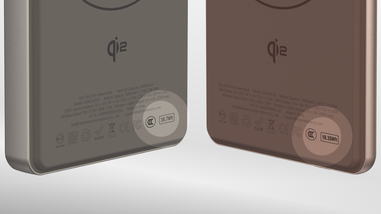 Accurate Watt-Hour Labeling | 3C Certified