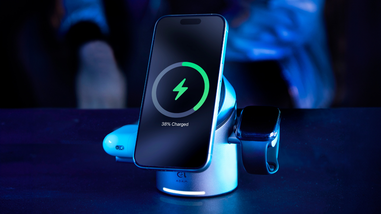 Save Desk Space by Charging Three Devices